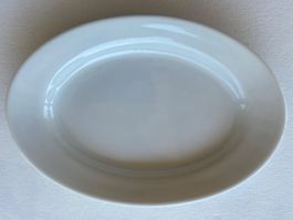 Ovale Platte, Langenthal, weiss, 1949, 33/2, top Zustand