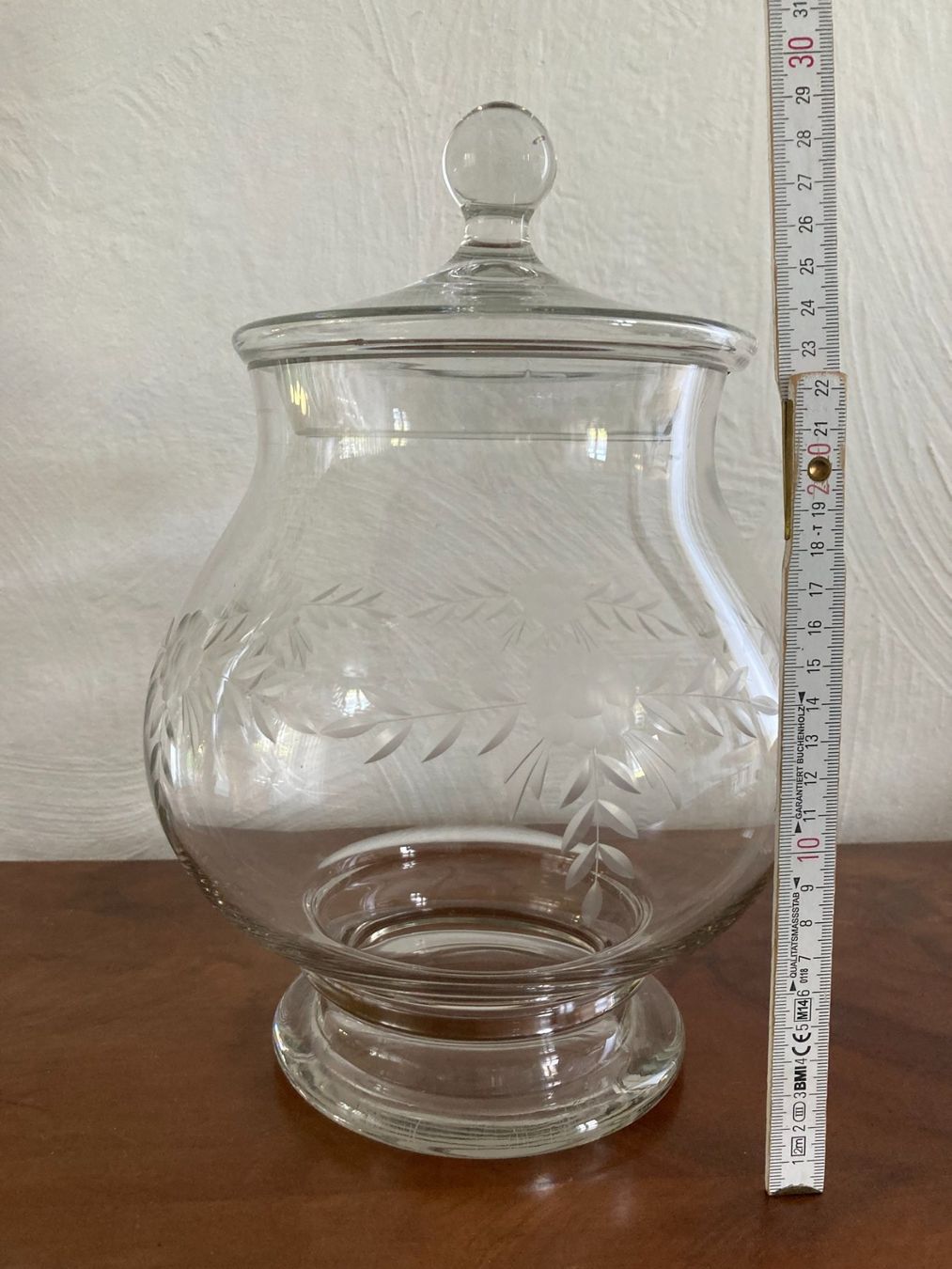 Karaffen: GROSSE KRISTALL-BOWLE MIT SCHLIFF  4500 - 5000 ML – Gebraucht aus Subingen von ArtBead 6