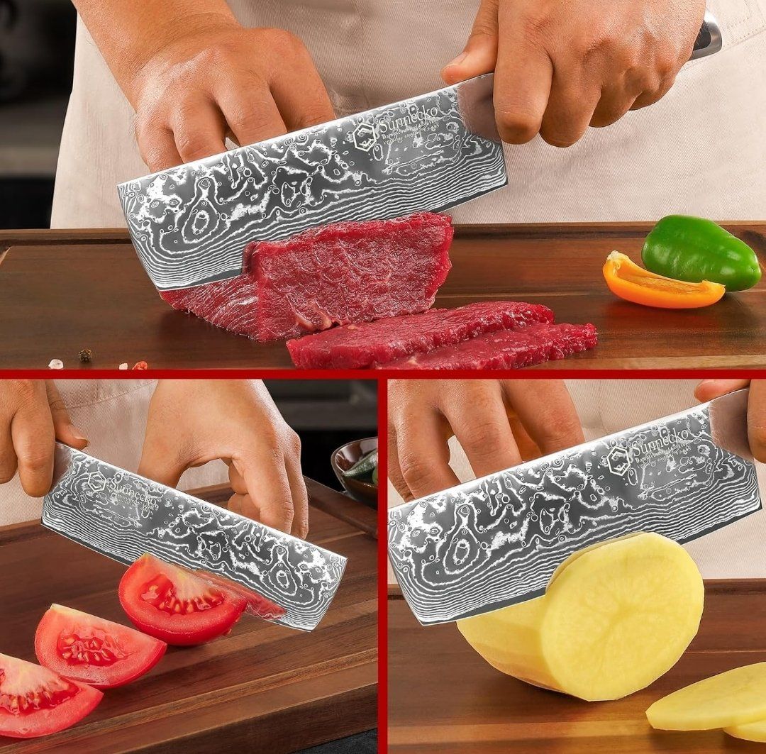 Küchenmesser: 18cm Nakiri Messer Küchenmesser Damastmesser – Neu und originalverpackt aus Oberentfelden von sch_8bt6 5