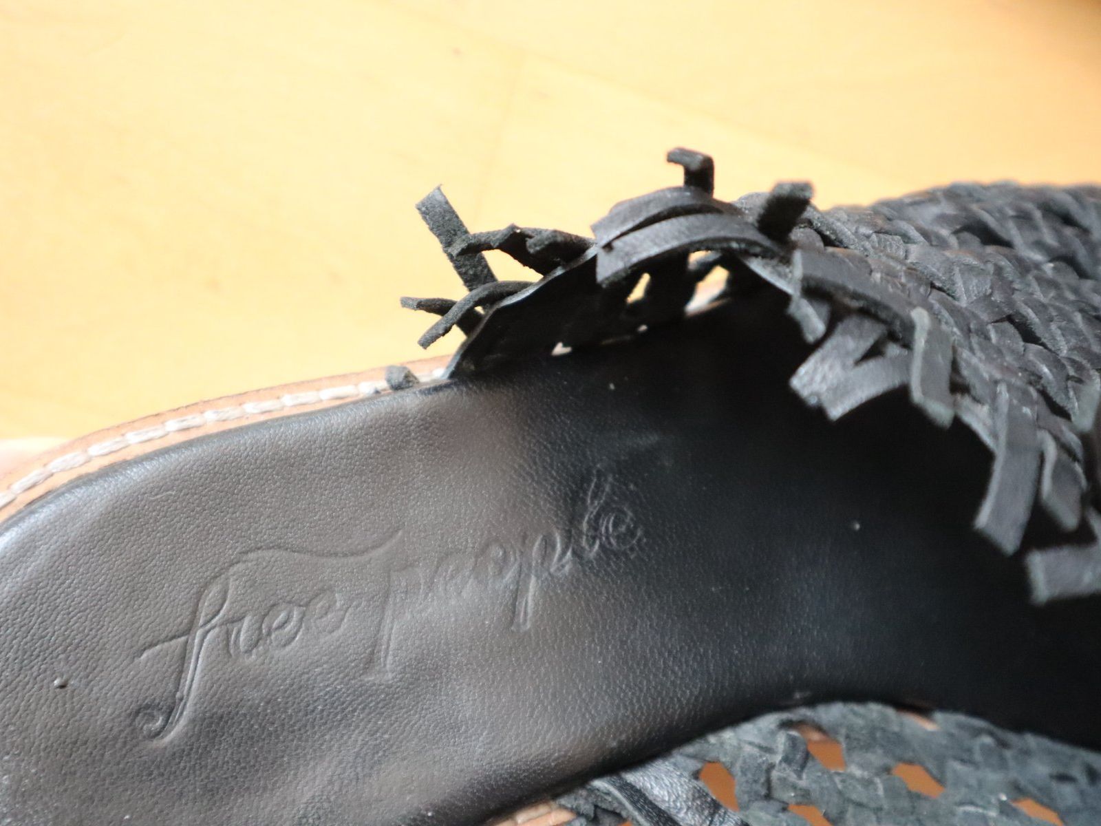Damenschuhe: Slipper / Sandale, echt Leder, Gr. 39, schwarz – Gebraucht aus Wattwil von diamant1 4