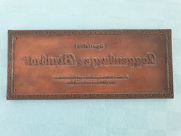 Alter Stempel Klischee „Toggenburger Birnbrot“