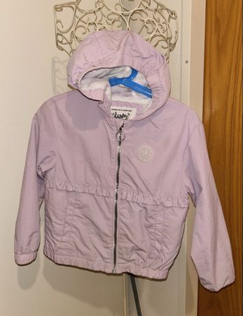 Veste coupe-vent enfant lilas, avec capuche taille 110 cm