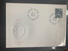 Schweiz 1967 Ersttagsbrief Europa CEPT