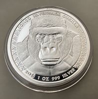 1 oz Silber – Congo Silverback Gorilla 2016