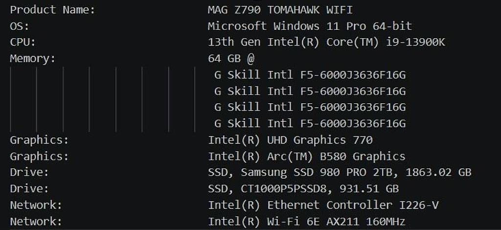 PCs: Gaming High End PC i9 2790 TOMAHAWK WIFI Windows 11 Pro – Neu (gemäss Beschreibung) aus Lausen von KRD-GmbH 4