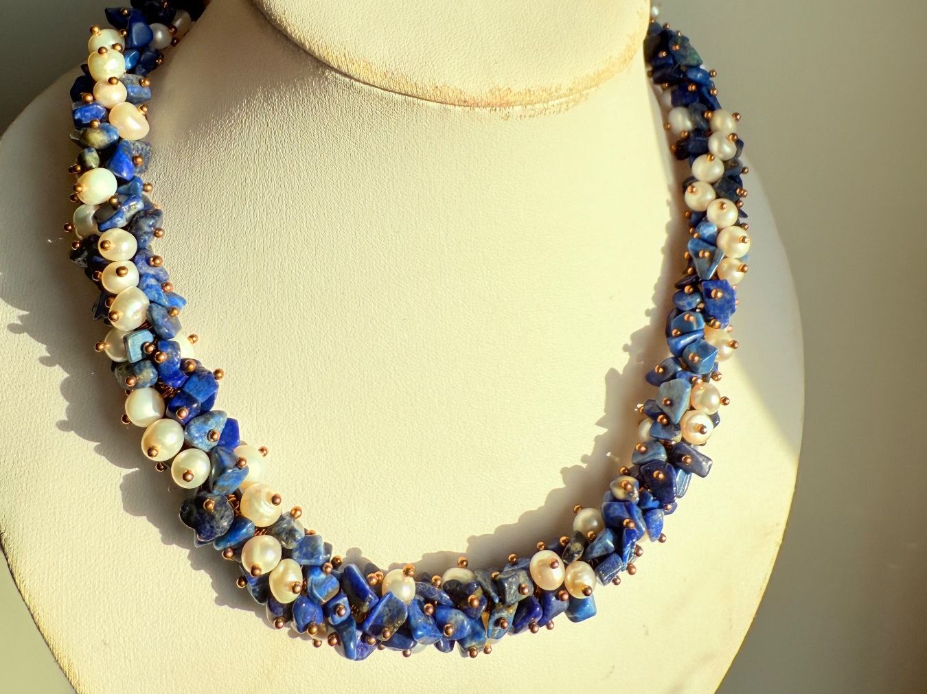 Catenine: Lapislazuli, Süsswasserperlen SET NEU – Nuovo e nell'imballaggio originale da Basel venduto da Chili007 3
