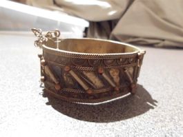 Armband silberfarbig/verziert bronce, blau