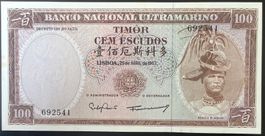 Timor 100 Escudos 1963 - non circ./unz