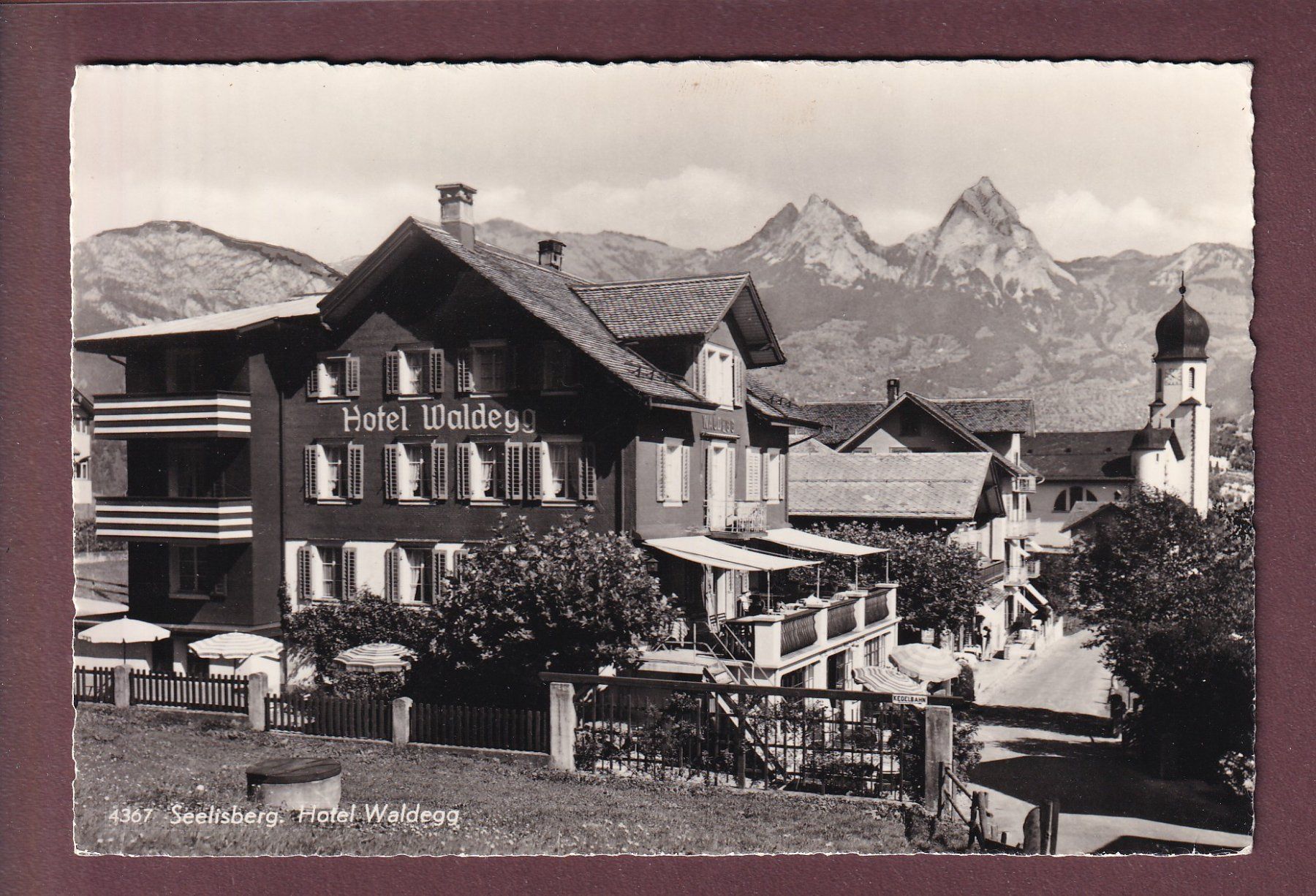 Ansichtskarten: SEELISBERG - Hotel Waldegg - 1967 – Gebraucht aus Pully von nicecards