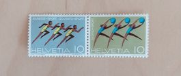 Timbres CH se tenant