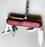 Wenger-Sackmesser, rot, Novartis , 8.5 cm gross