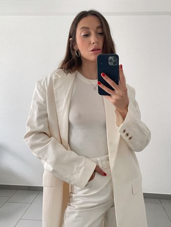 White oversized jacket / blazer
