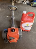 Coupe-bordures thermique Husqvarna 122C + essence Aspen 2