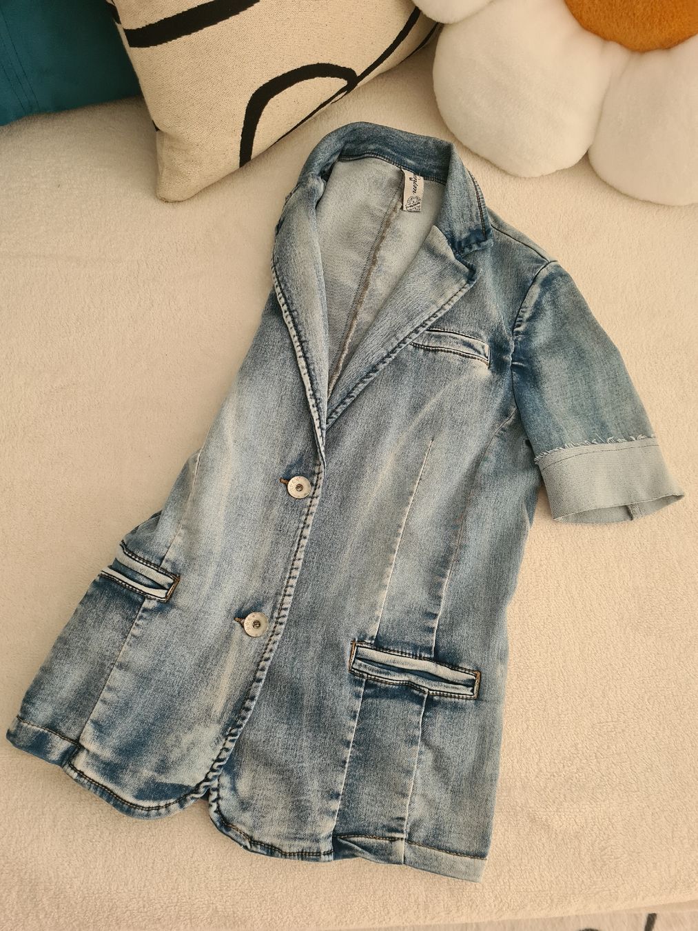 Giacche: Blazer jean délavé marque "DENIM" (M) – Nuovo e nell'imballaggio originale da Etoy venduto da MyStyleMyMode 1