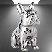 🩶Glänzende Bulldogge: Eleganter Hingucker mit Geheimfach!🐾