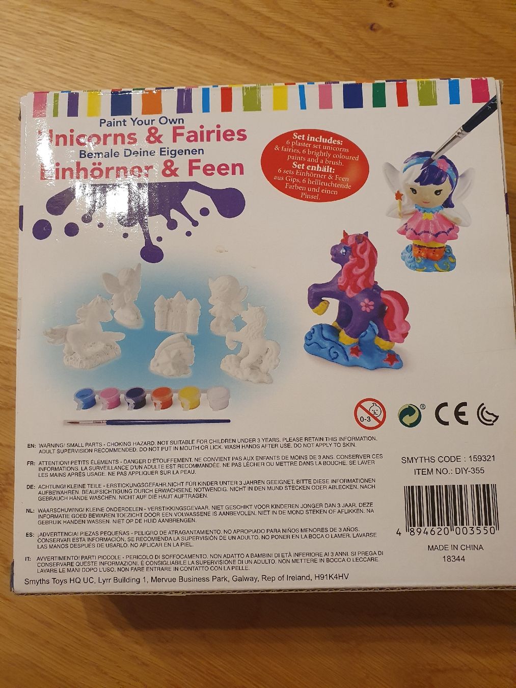 Kit bricolage: Bastelset Einhorn & Fee 6er Set mit Farben & Pinsel – Nuovo e nell'imballaggio originale da St.Gallen venduto da Avena135 3