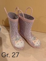 Gummistiefel Gr. 27 mit Einhornmotiv gebraucht