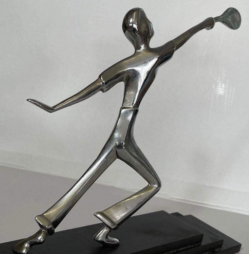 Sculture & Statue: Metall Skulptur Tennis – Usato da Olten venduto da sportwelt 4
