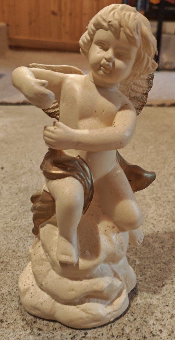 Statuette: Deko-Engelchen (Kerzenhalter), Keramik – Usato da Niederhasli venduto da Ryjs
