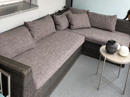 Rattan Lounge inkl. Polster