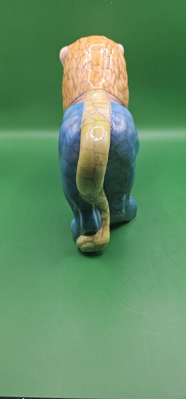 Figuren: Grosse Vintage Raku Pottery Löwe Figur – Gebraucht aus Zürich von Daniela51 3