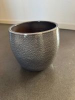 Pflanzentopf/Übertopf aus Keramik grau ø ca.19cm h = ca.17cm