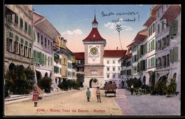 AK Morat, Straßenpartie mit Tor