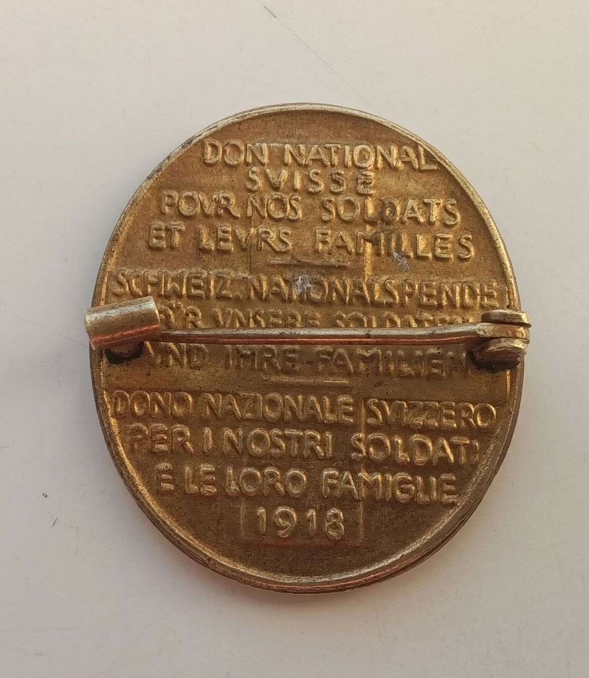 Schweizer Armee Placchette & Badge: Massiver Schweizer Militärabzeichen von 1918  – Usato da Feldbach venduto da carlotta111 1
