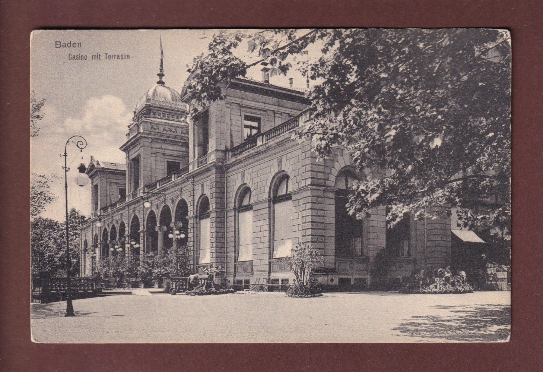 Cartoline postali: BADEN - Casino mit Terrasse – Usato da Pully venduto da nicecards