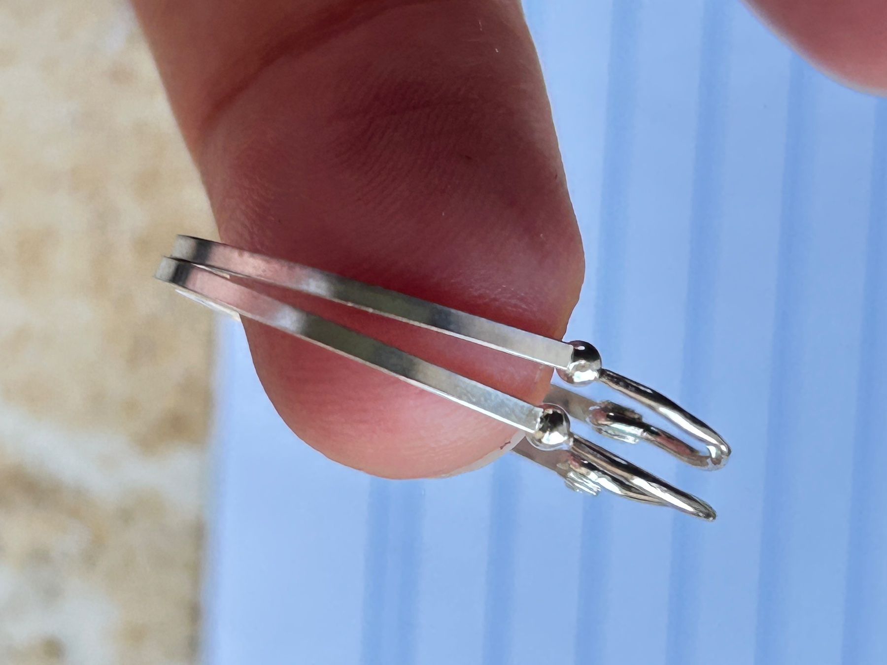 Ohrringe & -stecker: Silber Kreolen Ohrringe CLASSICO (2cm) – Gebraucht aus Dittingen von Bijoubelle 5