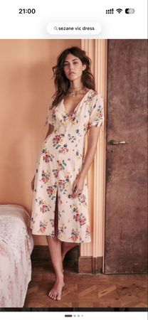 Sézane Vic Seidenkleid Gr. 36 Neu ungetragen 100% Seide