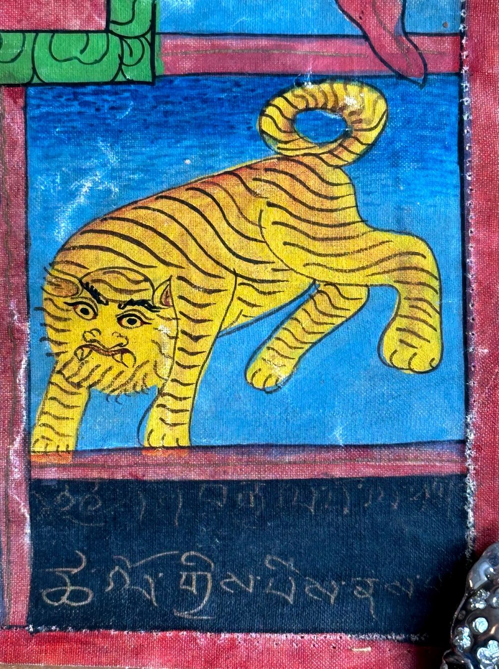 Gemälde: Antiker, asiatischer, Thangka original gemalt – Gebraucht aus Seltisberg von quadartswiss 5