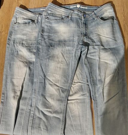 2 Paar Jeans blau Mädchen Grösse S