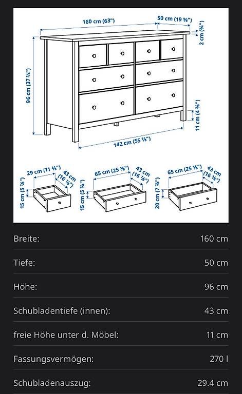 Kommoden: IKEA HEMNES Kommode 8 Schubladen, weiss – Gebraucht aus Gelterkinden von que_zcq7 3