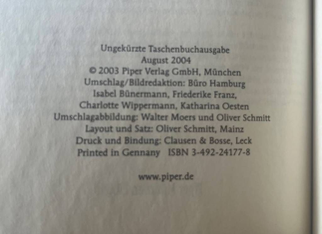 Livres: Walter Moers: Rumo [Taschenbuch] – Neuf avec emballage d'origine à Zürich par audn 2