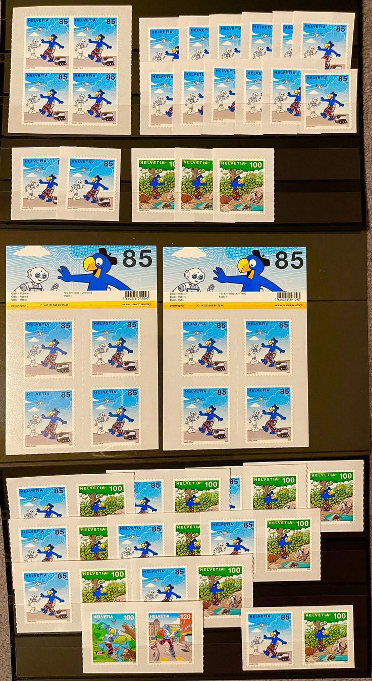 Alle Briefmarken: Globi Briefmarken Top – Neu (gemäss Beschreibung) aus Grafenort von Solar11