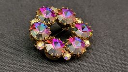 Fantastische Strass-Brosche Vintage