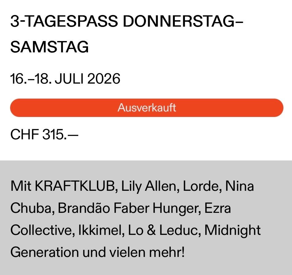 Tickets: Gurtenfestival 3-Tagespass – Neu und originalverpackt aus Spiez von sophiiiiemariie4 1