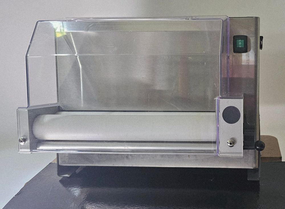 Faltbare Teigausrollmaschine 60x30 Cm – Edelstahl Mit 55 Dickeneinstellungen, Für Pizza & Croissants, Heimgebrauch