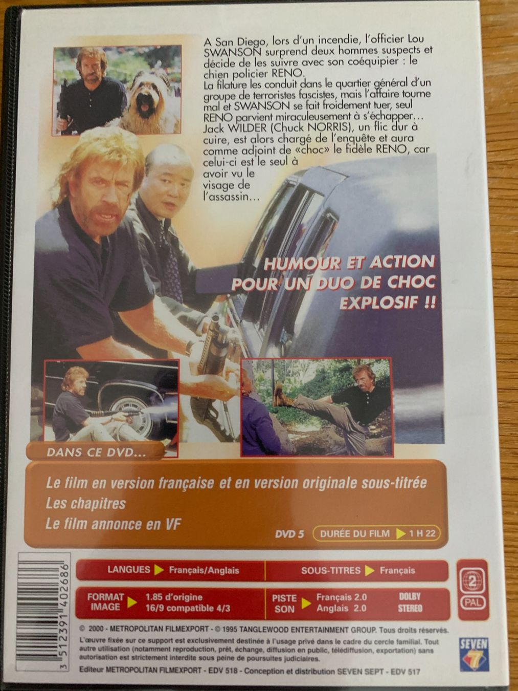 Tutti i DVDs: Top Dog (1995, DVD, Chuck Norris) – Usato da Vevey venduto da zecollector 1