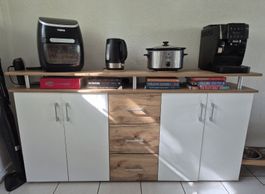 Sideboard Holz Weiss mit drei Schubladen guter Zustand