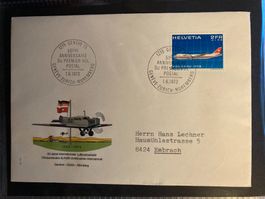 Schweiz 1972 Flugbrief Sonderflug Swissair Genf Nürnberg pri