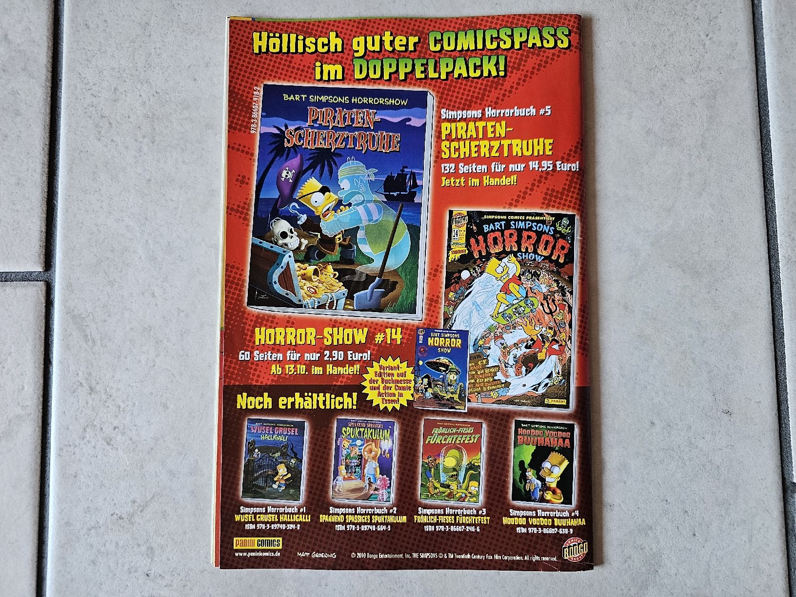BD: Simpsons Comic  -  Heft #168 – D'occasion à Schneisingen par backstore24 1