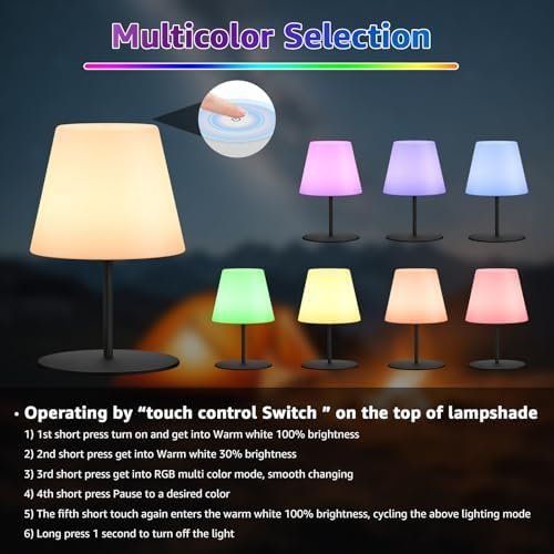 Lampen: 2 Stück Tischlampe Kabellos – Neu und originalverpackt aus Hundwil von Equiply 5