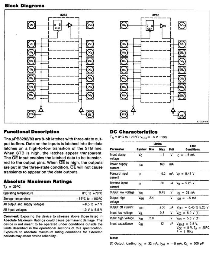 Siemens Componenti elettronici: SAB8282P Siemens Octal Bus Receiver – Nuovo e nell'imballaggio originale da Bremgarten b. Bern venduto da Vittorio0 2