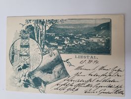Ansichtskarte Liestal gelaufen im Jahr 1899 Box1
