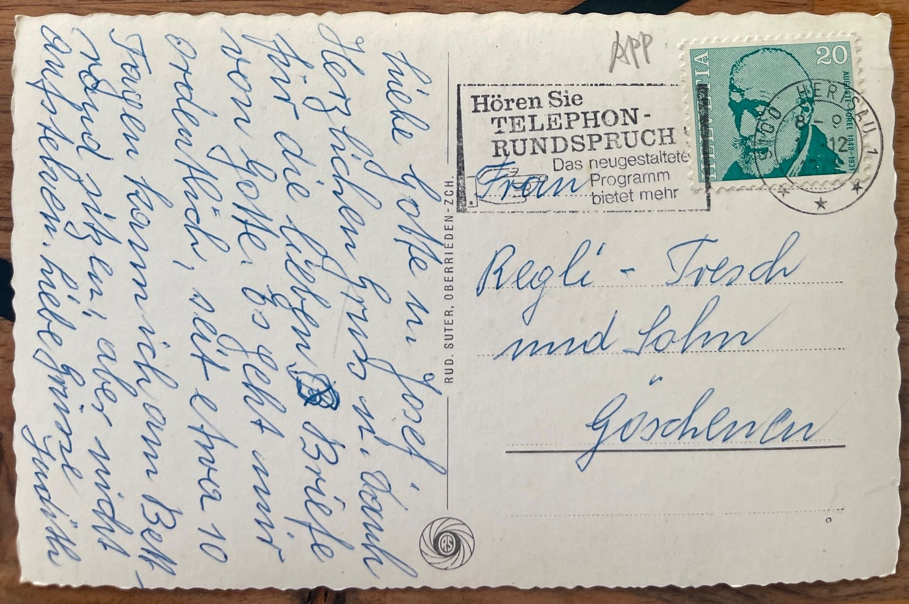 Cartoline postali: AK:  HERISAU – Usato da Lutry venduto da Ediego 1