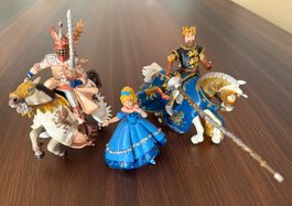 Set aus 2 Ritter mit Pferd und Prinzessin