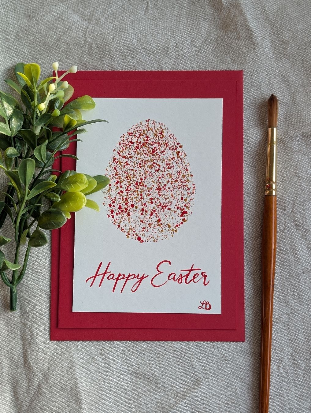Karten: Handmade Easter Card - Easter Egg design, unique gift! – Neu und originalverpackt aus Winterthur von LaVieColor 3