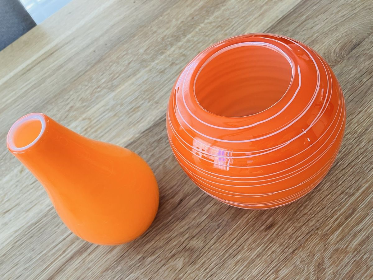 Vasen & Gefässe: 2 schöne Dekovasen orange – Gebraucht aus Wattenwil von blackburry3025 1